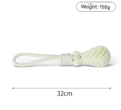 Red Single Drop of Water Durable Cotton Rope Dog Toy Set (3-Pack) - Chew, Tug & Treat Dispensing Ball for Dental Health