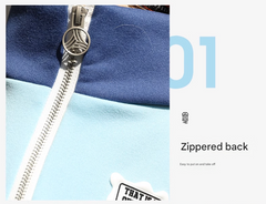 6XL Recommended 50-60 Pounds Blue Autumn-Winter Dog Hoodie for Medium to Large Breeds - Golden Retriever & Labrador