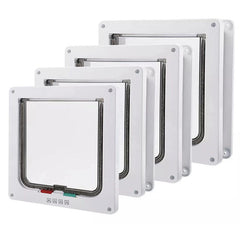 Secure 4-Way Locking Pet Door for Cats & Small Dogs - Easy Access Flap for Doors, Walls & Glass(Size XL)